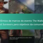 Prémios de marcos do evento The Walking Dead: Survivors para objetivos da comunidade