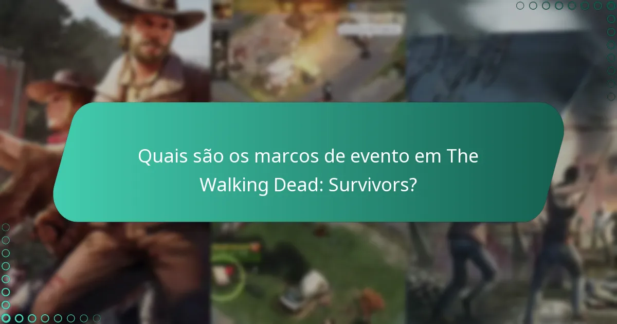 Como os marcos de evento atuais se comparam aos eventos anteriores?